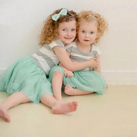 Striped Tutu Dress - Green