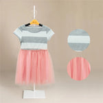 Striped Tutu Dress - Pink