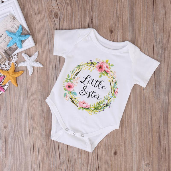Little Sister Onesie Floral